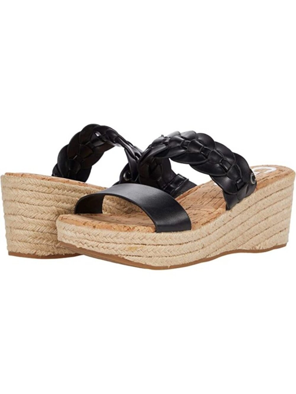 Circus by Sam Edelman Women's Remy Espadrille Wedge Sandals Black Size 8